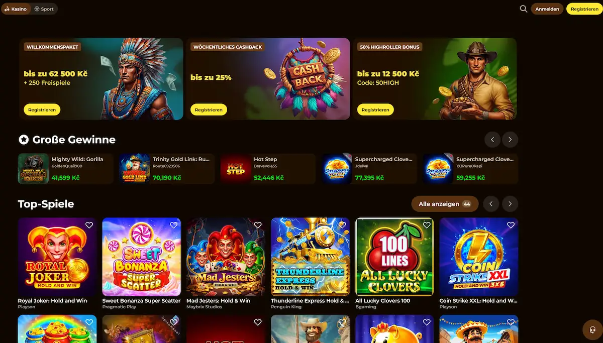 Rolldorado Casino Startseite – Spielübersicht und Live Casino
